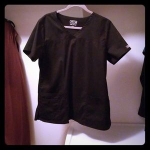 Black scrub top